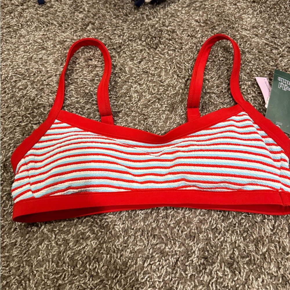 🍊Striped Red blue and White Women's bikini
